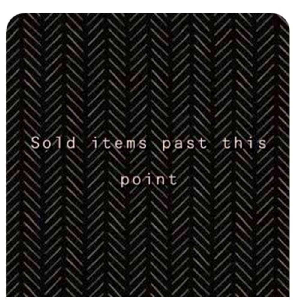 Sold item past this point